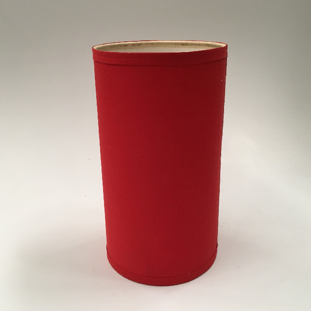 LAMPSHADE, Cylinder, Red 30cm H